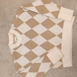 Abercrombie& Finch women's small argyle sweater